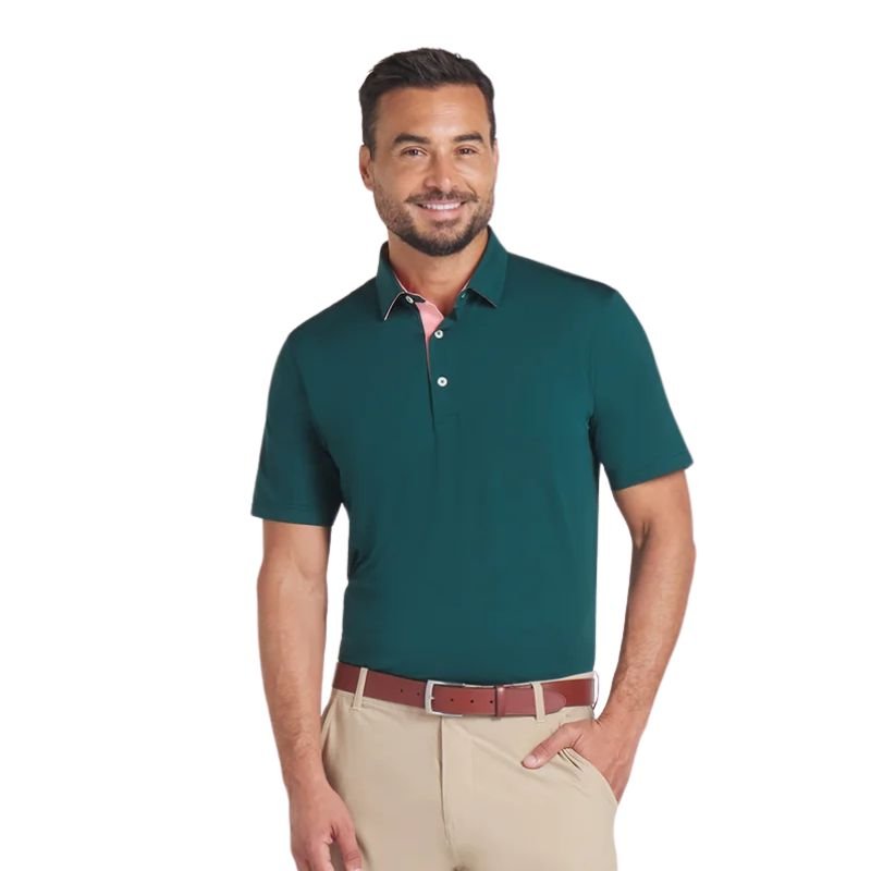 PUMA MATTR Brigade Golf Polo Dark Myrtle Pink Fruit