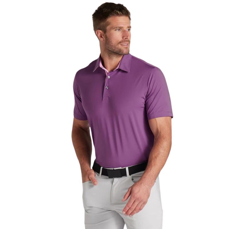 PUMA MATTR Brigade Golf Polo - Previous Season Crushed Berry Pink Icing