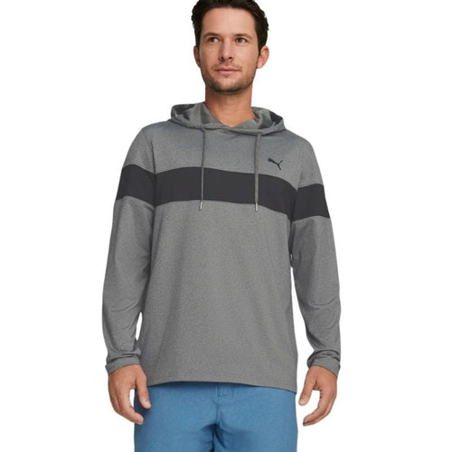 PUMA MATTR Colorblock Golf Hoodie Quiet Shade/Puma Black MEDIUM