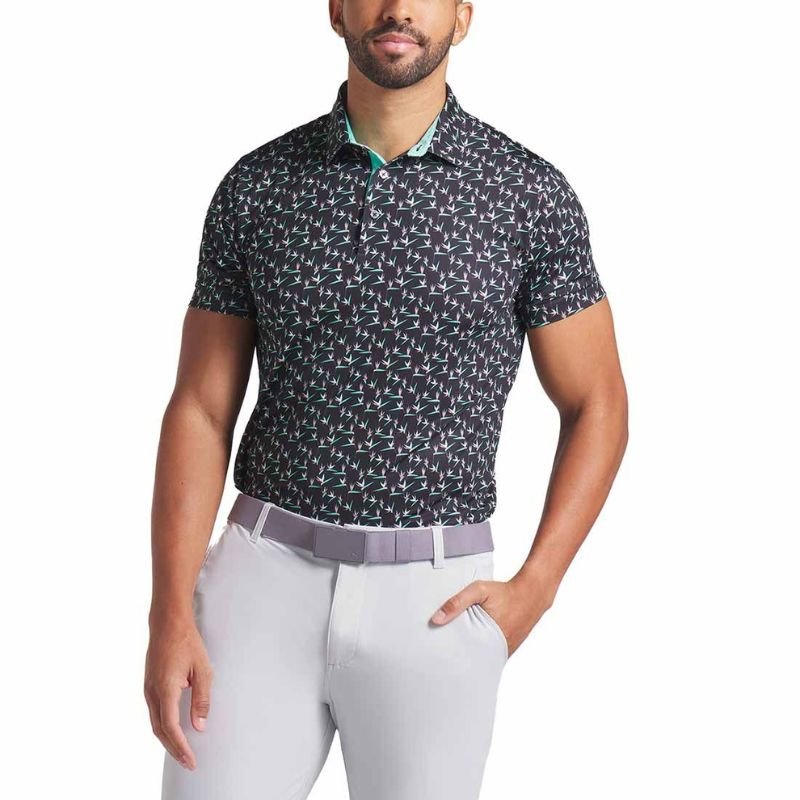 PUMA MATTR Paradise Golf Polo Puma Black Aquatic