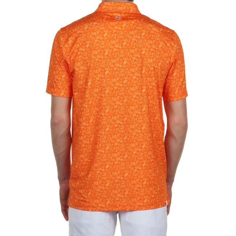 PUMA MATTR Peach Stand Golf Polo
