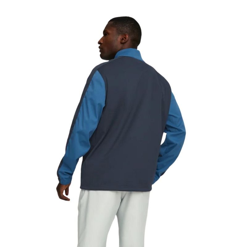 PUMA Momentum Woven Golf 1/4 Zip Lake Blue/Navy Blazer