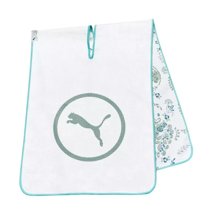 PUMA Paisley Microfiber Golf Towel White