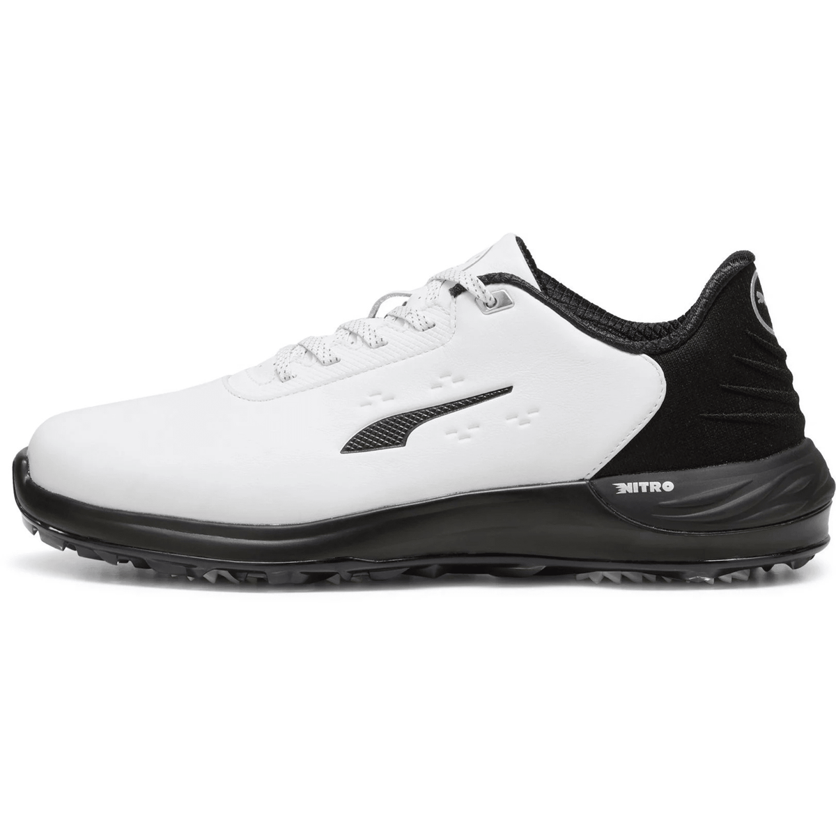 PUMA PHANTOMCAT NITRO Golf Shoes Puma White Puma Black Feather Gray Medium