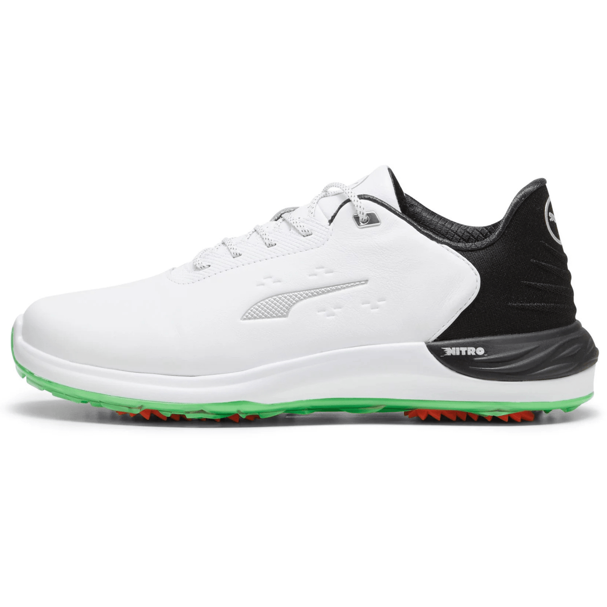 PUMA PHANTOMCAT NITRO Golf Shoes Puma White Puma Black Fluro Green Medium