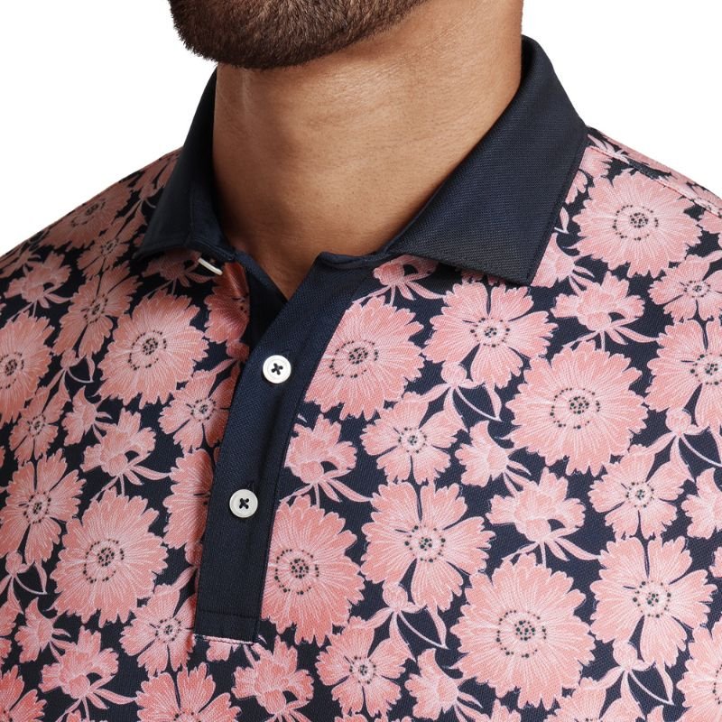 PUMA Pique Flowers Field Golf Polo