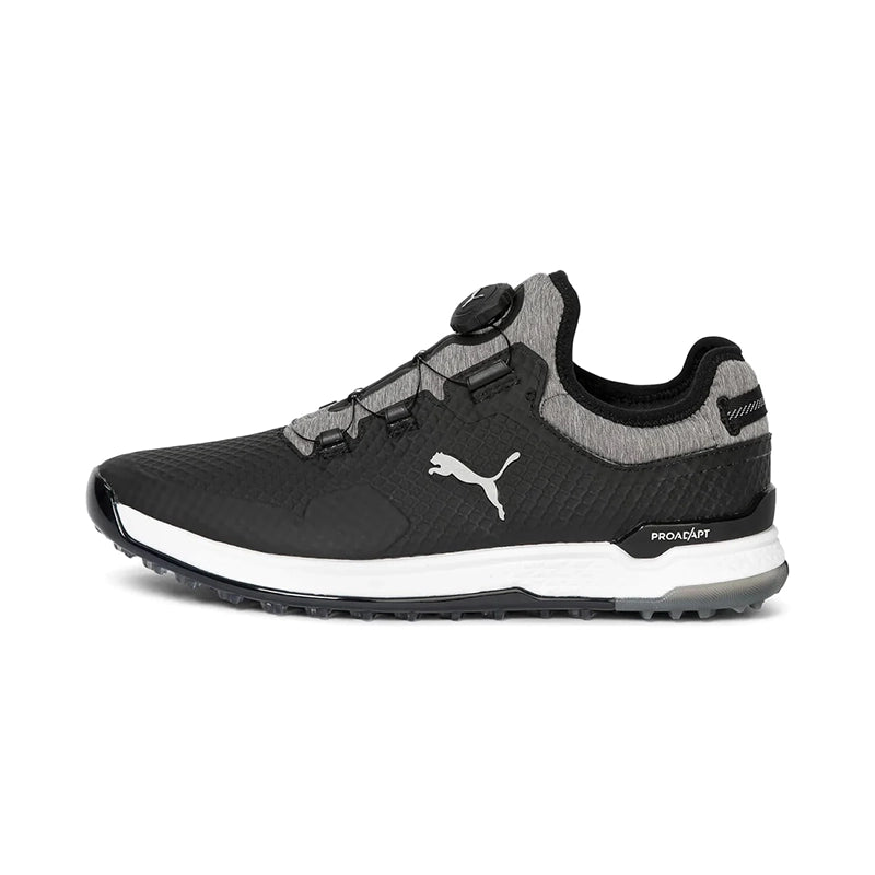 PUMA PROADAPT ALPHACAT Disc Spikeless Golf Shoes Puma Black Puma Silver Quiet Shade Medium