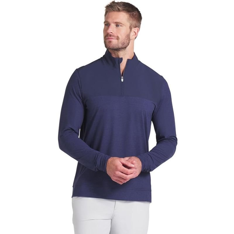PUMA Ripguard Hybrid Golf 1/4 Zip Navy Blazer