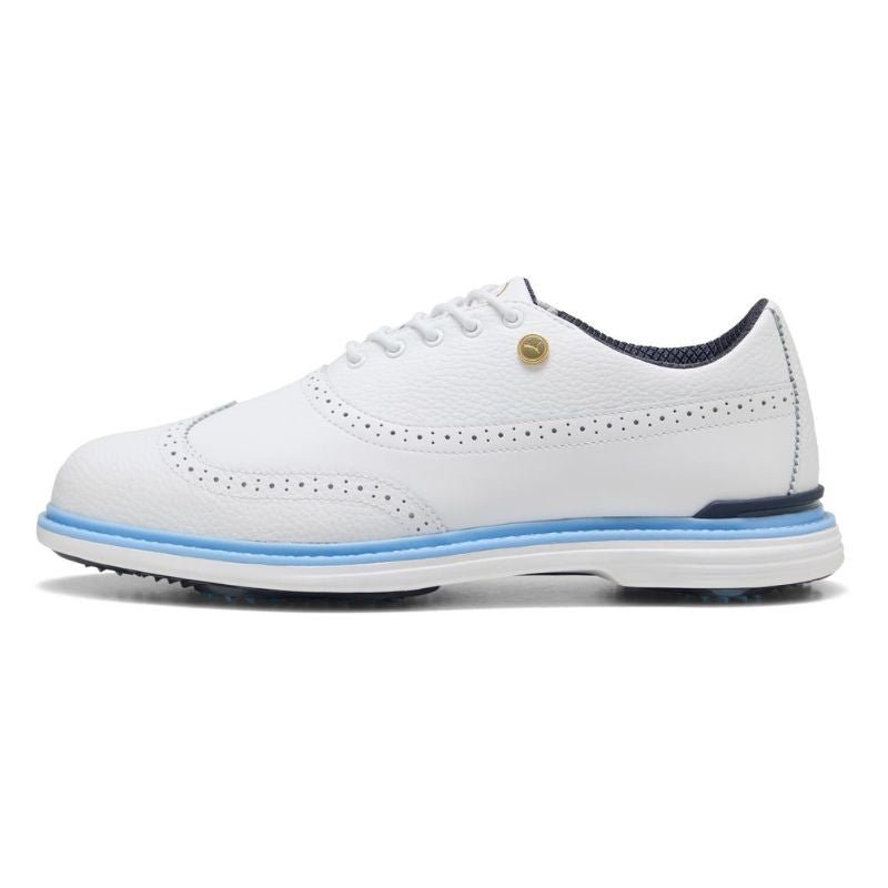PUMA Royale Wingtip Golf Shoes White Blue Medium