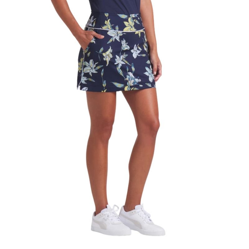 PUMA Women's Blake Knit Lily Floral Golf Skirt
