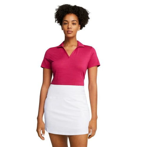 PUMA Women's Cloudspun Coast Golf Polo Pinktastic SMALL