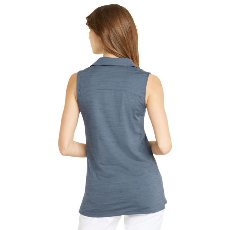 PUMA Women's Cloudspun Coast Sleeveless Golf Polo