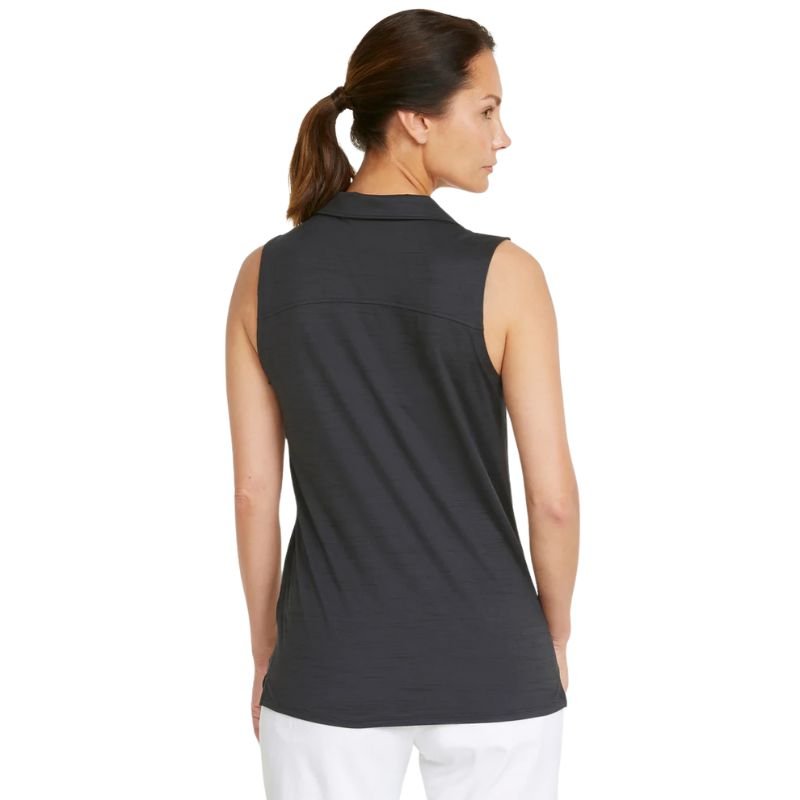 PUMA Women's Cloudspun Coast Sleeveless Golf Polo