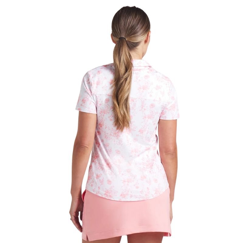 PUMA Women's CLOUDSPUN Toile Golf Polo