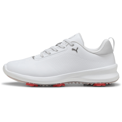 PUMA Women's IGNITE BLAZE 2 Golf Shoes Puma White Peach Frost Medium