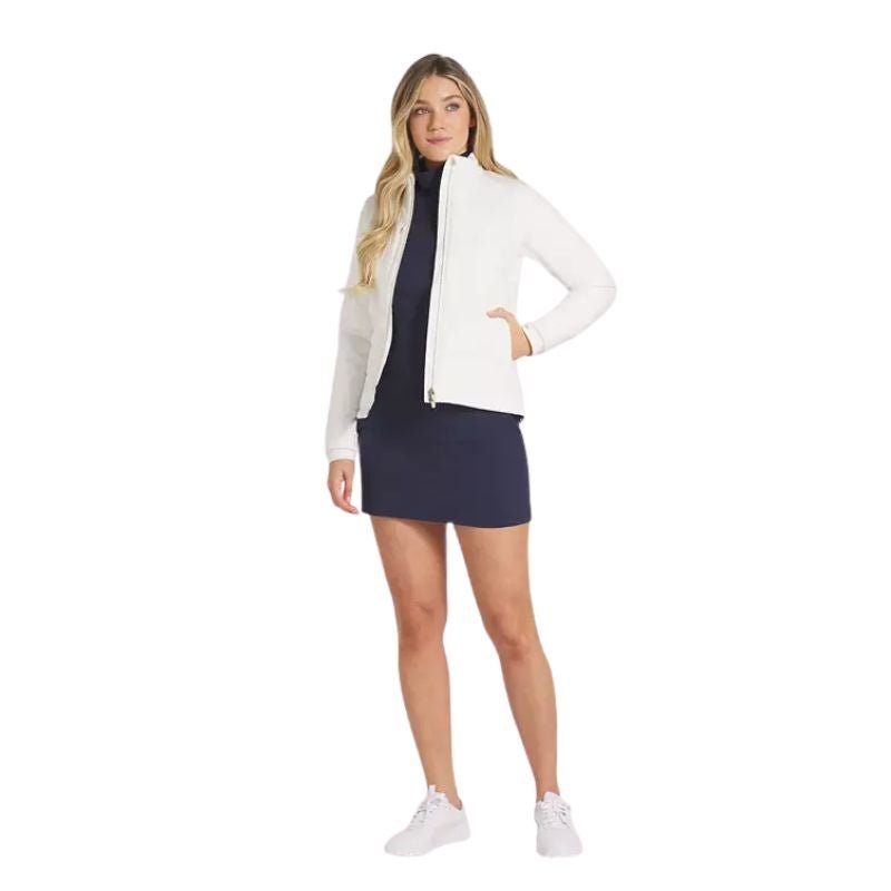 PUMA Women's Kyley Quilted Golf Jacket White