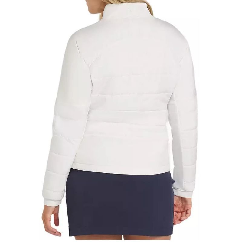 PUMA Women's Kyley Quilted Golf Jacket White