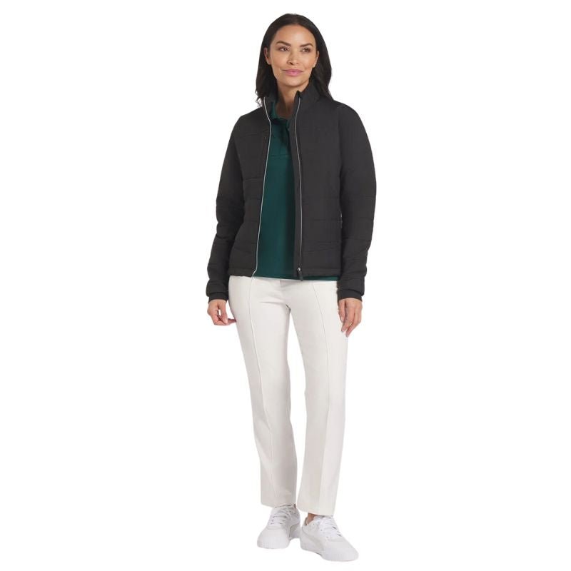 PUMA Women's Kyley Quilted Golf Jacket Black