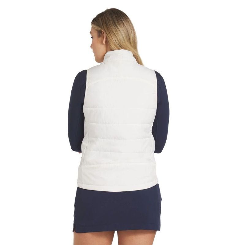 PUMA Women's Kyley Quilted Golf Vest White