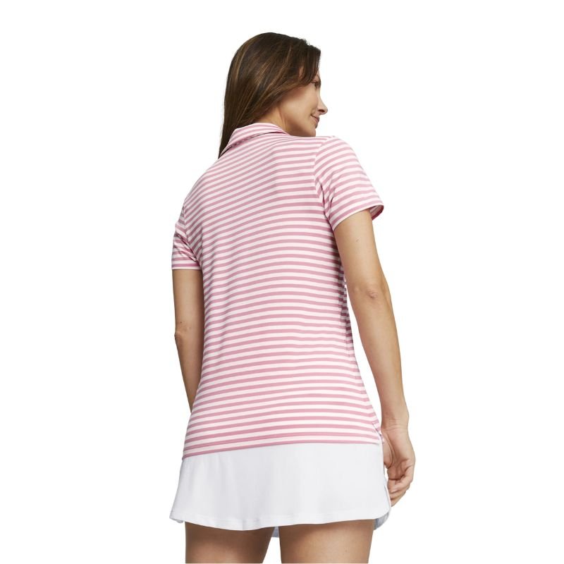 PUMA Women's MATTR Somer Stripe Golf Polo
