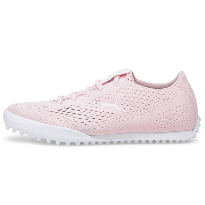 PUMA Women's Monolite FUSION Slip-On Spikeless Golf Shoes Chalk Pink Medium