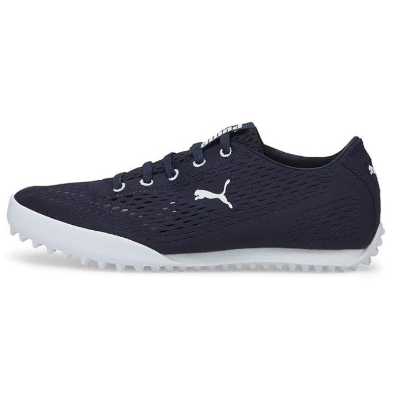 PUMA Women's Monolite FUSION Slip-On Spikeless Golf Shoes Navy Blazer Medium