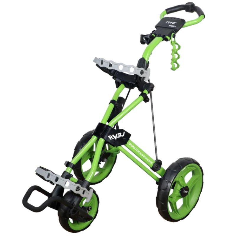 Rovic RV3J Junior Golf Push Cart Lime