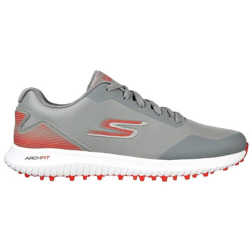 Skechers Go Golf Max 2 Spikeless Golf Shoes Grey Red Medium