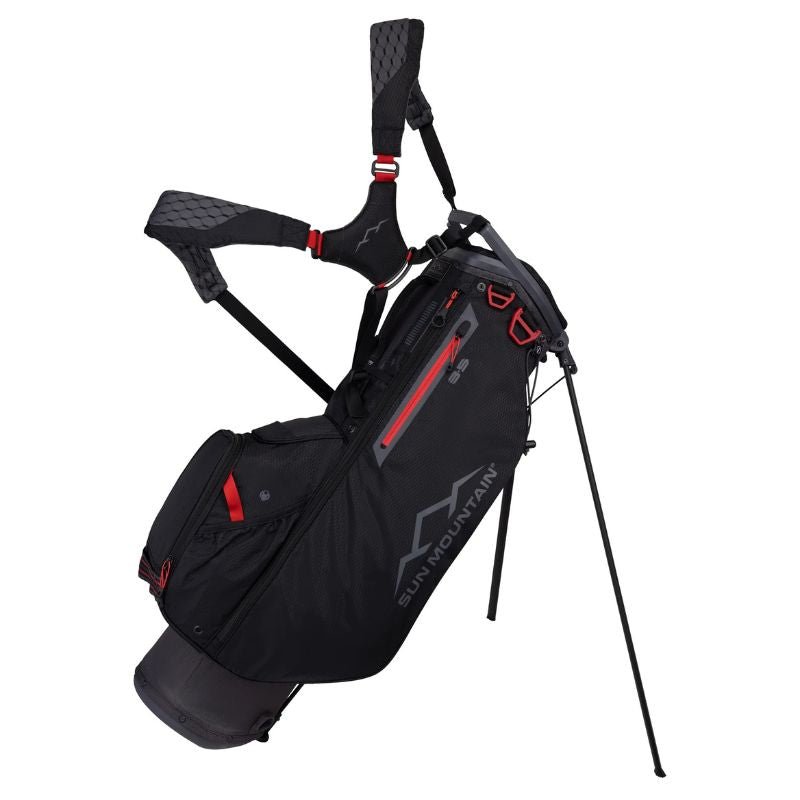 Sun Mountain 2025 3.5 LS Stand Bag Steel Black Red