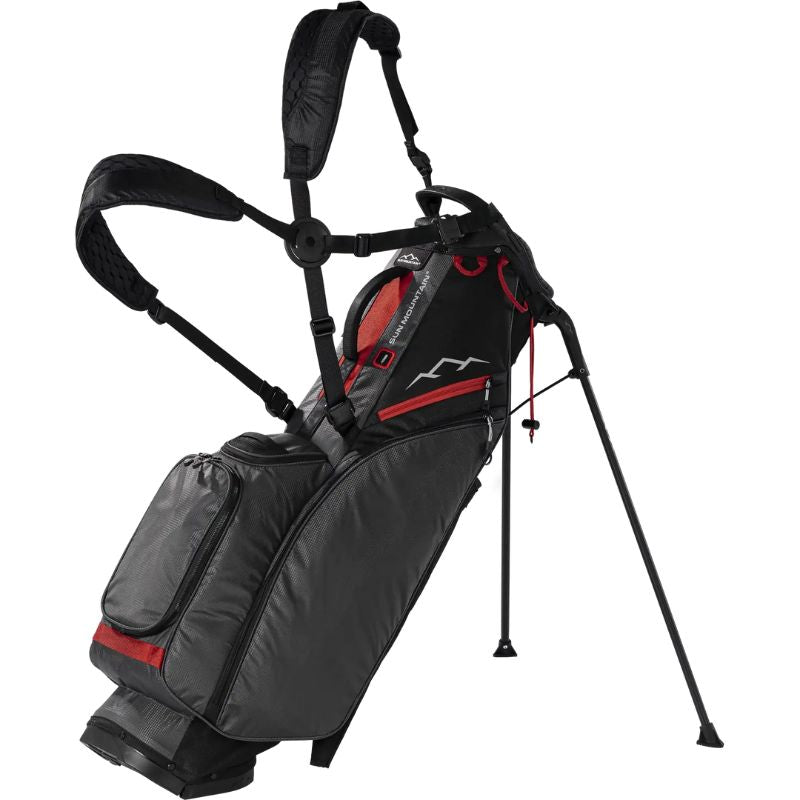 Sun Mountain 2025 Eclipse E-2.5 Stand Bag Black Steel Red