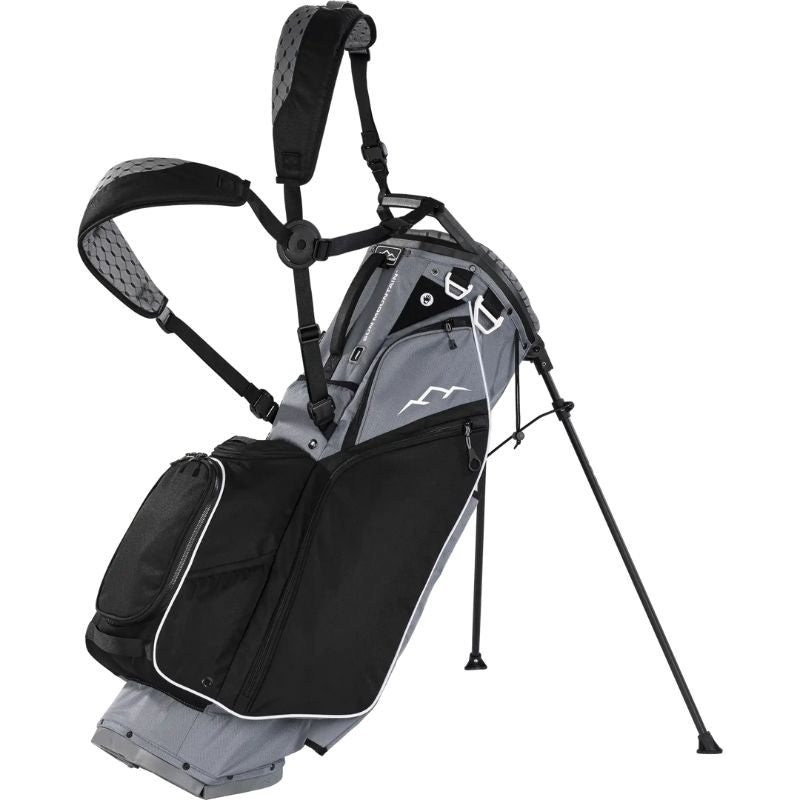 Sun Mountain 2025 Eclipse E-3.5 14-Way Stand Bag Nickel Black White
