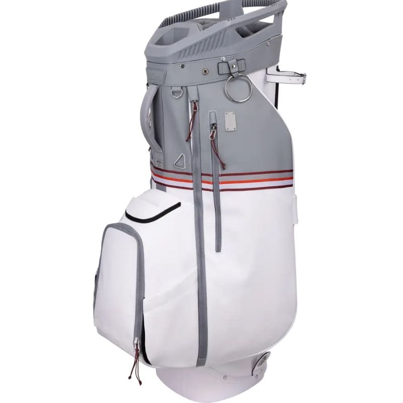 Sun Mountain 2025 Mid-Stripe 14-Way Cart Bag White Cadet Brick