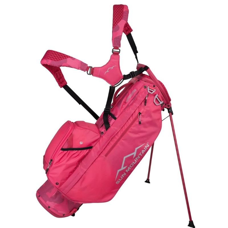 Sun Mountain 2025 Women's 3.5 14-Way Stand Bag Rose Pink Camo