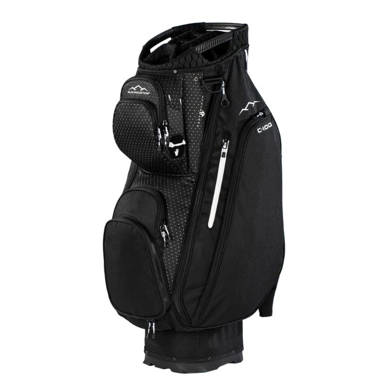 Sun Mountain 2026 C-100 Cart Bag Black Black Diamond