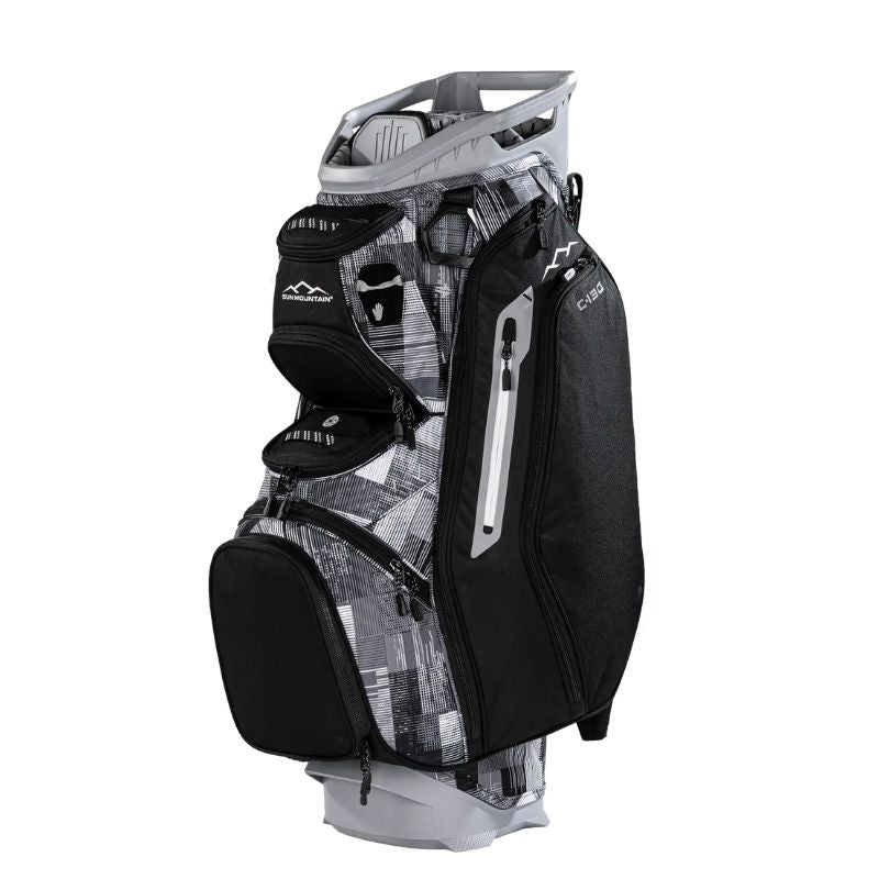 Sun Mountain 2026 C-130 Cart Bag Crosshatch Black