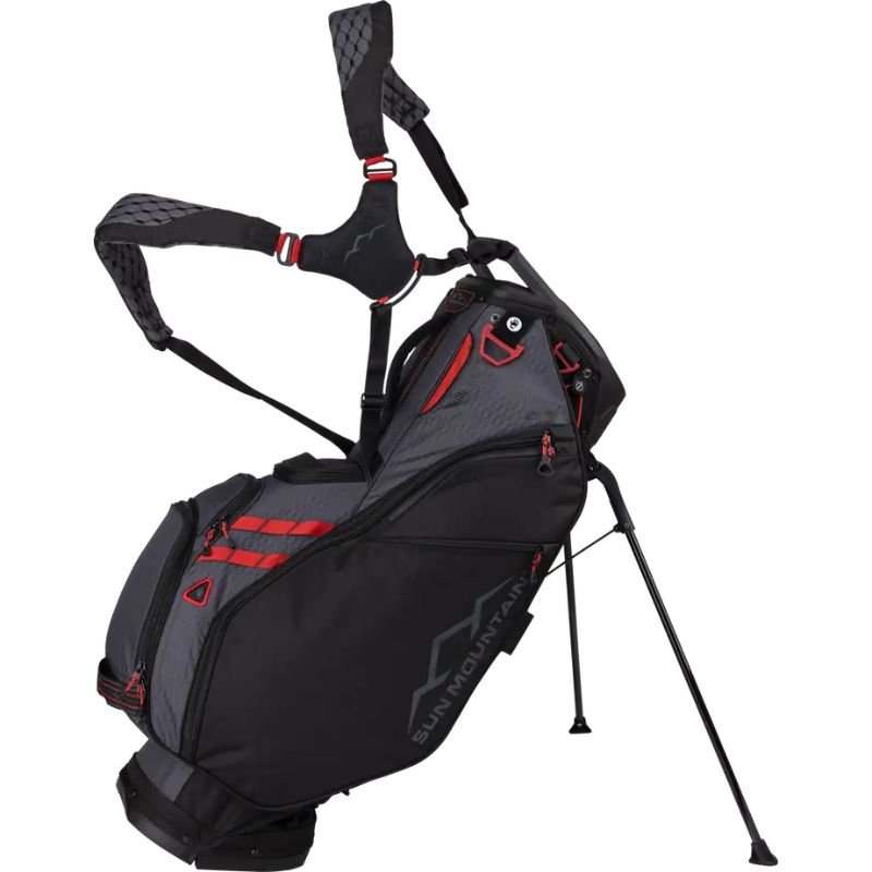 Sun Mountain 4.5LS 14-Way VLO Stand Bag - Previous Season Black Steel Red