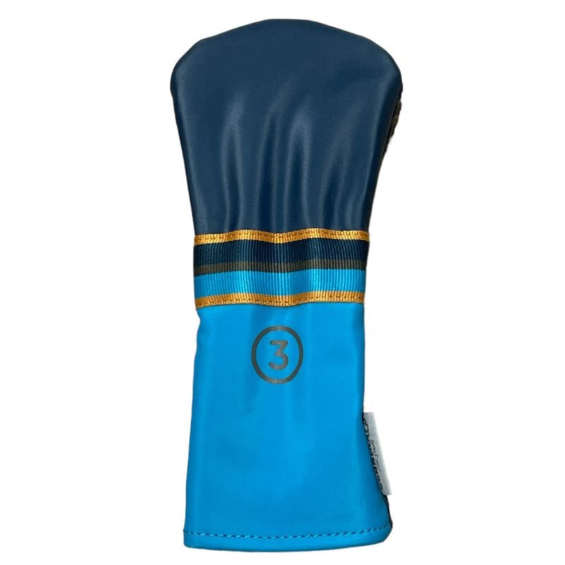 Sun Mountain Mid-Stripe Headcovers 3-Wood Caribbean Sea Teal Sudan