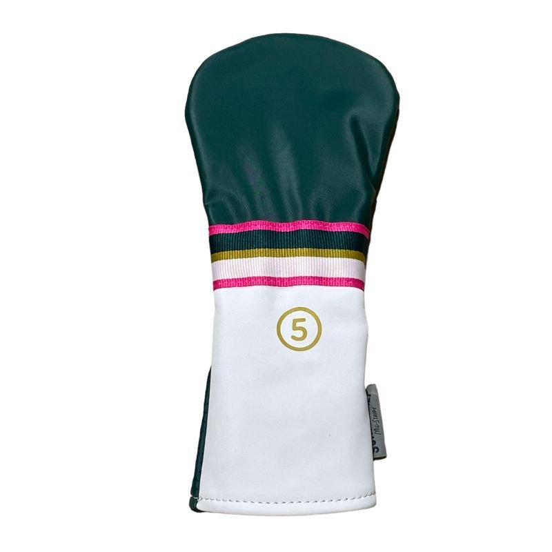 Sun Mountain Mid-Stripe Headcovers 5-Wood White Jade Azalea