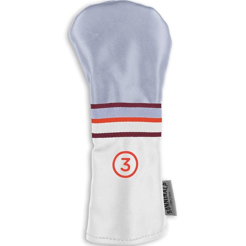 Sun Mountain Mid-Stripe Headcovers White Cadet Brick