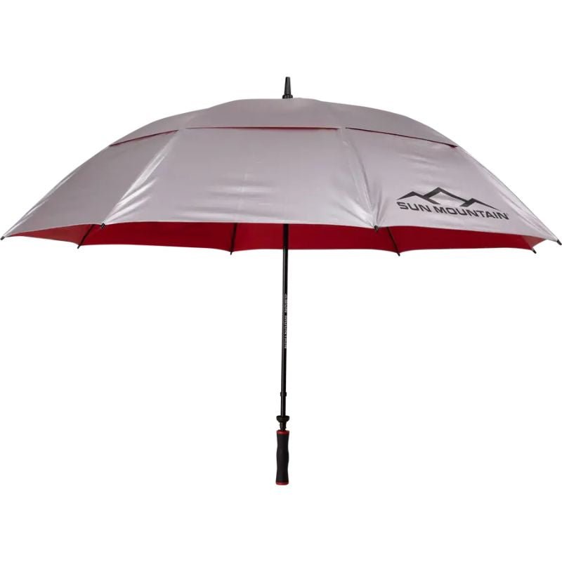 Sun Mountain Umbrella - Manual 68" Silver Red