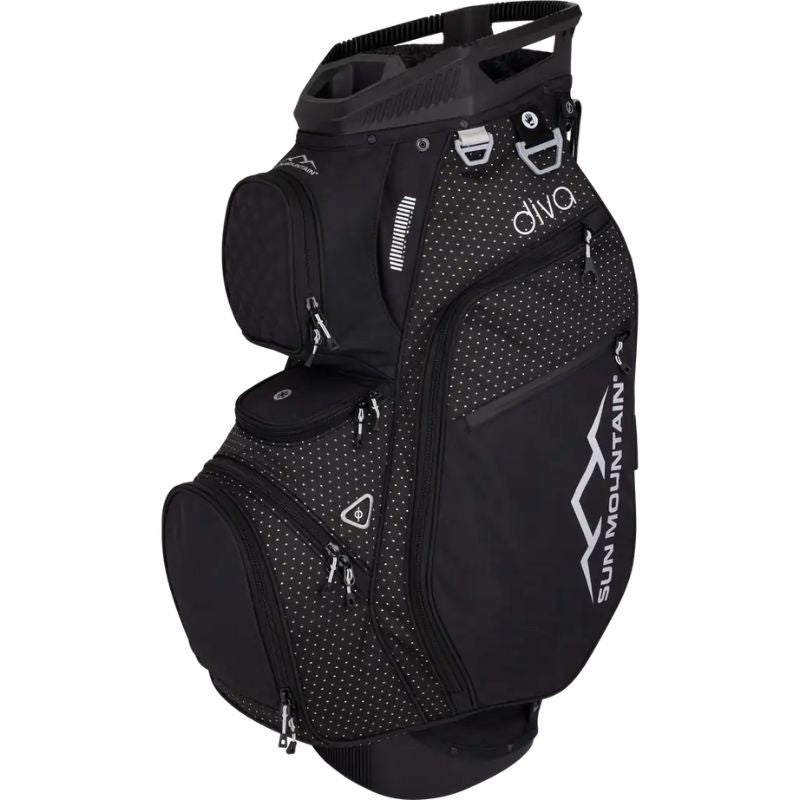 Sun Mountain Women's 2025 Diva Cart Bag Black Black Diamond