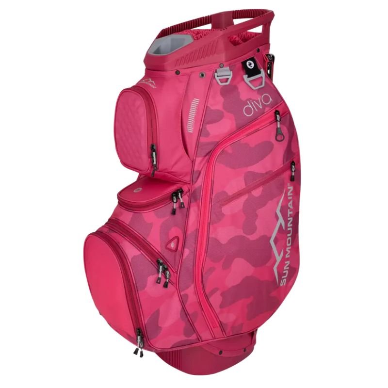 Sun Mountain Women's 2025 Diva Cart Bag Rose Pink Camo