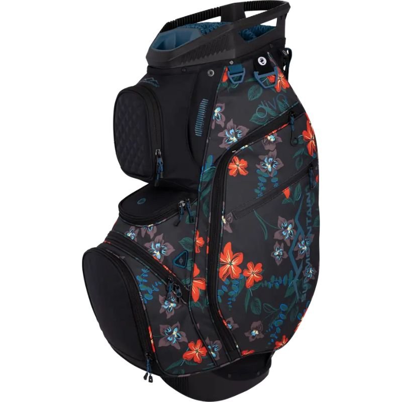 Sun Mountain Women's 2025 Diva Cart Bag Black Tropic Flower