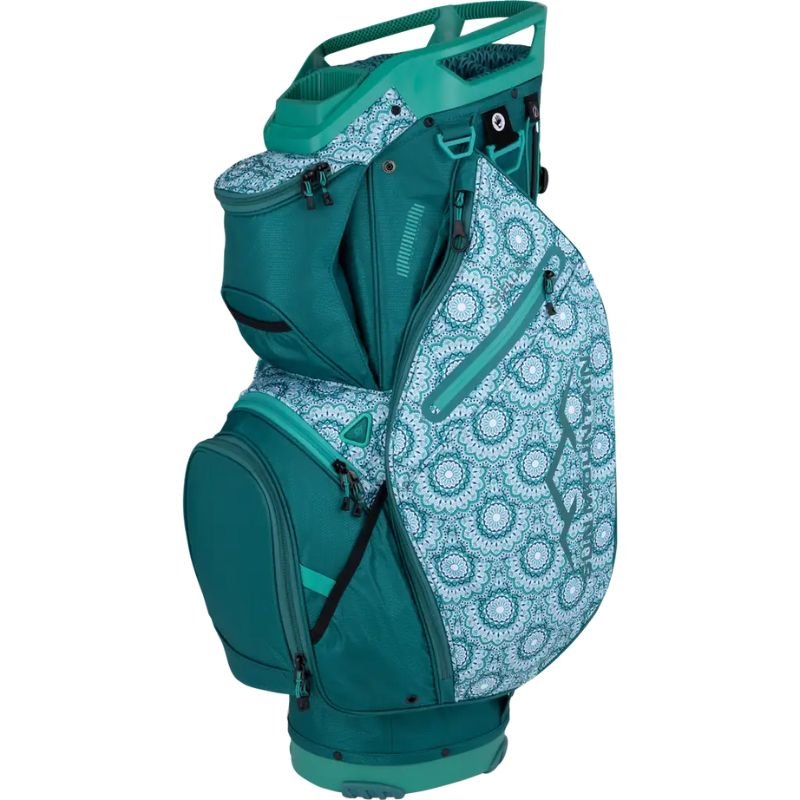 Sun Mountain Women's 2025 Stellar Cart Bag Teal Slushy Lace