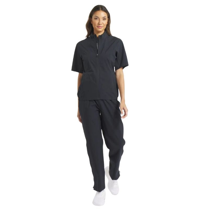 Sun Mountain Women's Monsoon Short Sleeve Rain Jacket Black