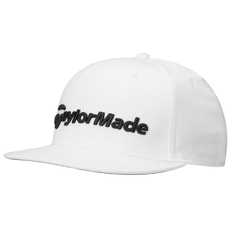TaylorMade Carlsbad Flatbill Snapback Hat White Regular