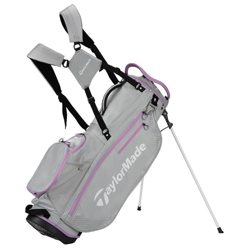 TaylorMade Pro 8-Way Stand Bag Gray Purple
