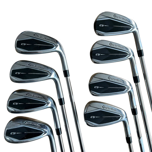 TaylorMade Qi Iron Set - 5-PW, AW, SW - Demo Steel - KBS MAX 85g