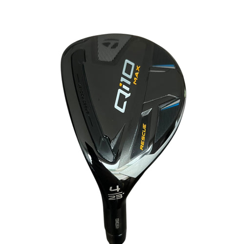 TaylorMade Qi10 MAX Rescue - Indoor Demo Left Stiff 4H (23°) - FUJIKURA VENTUS TR BLUE HB 60