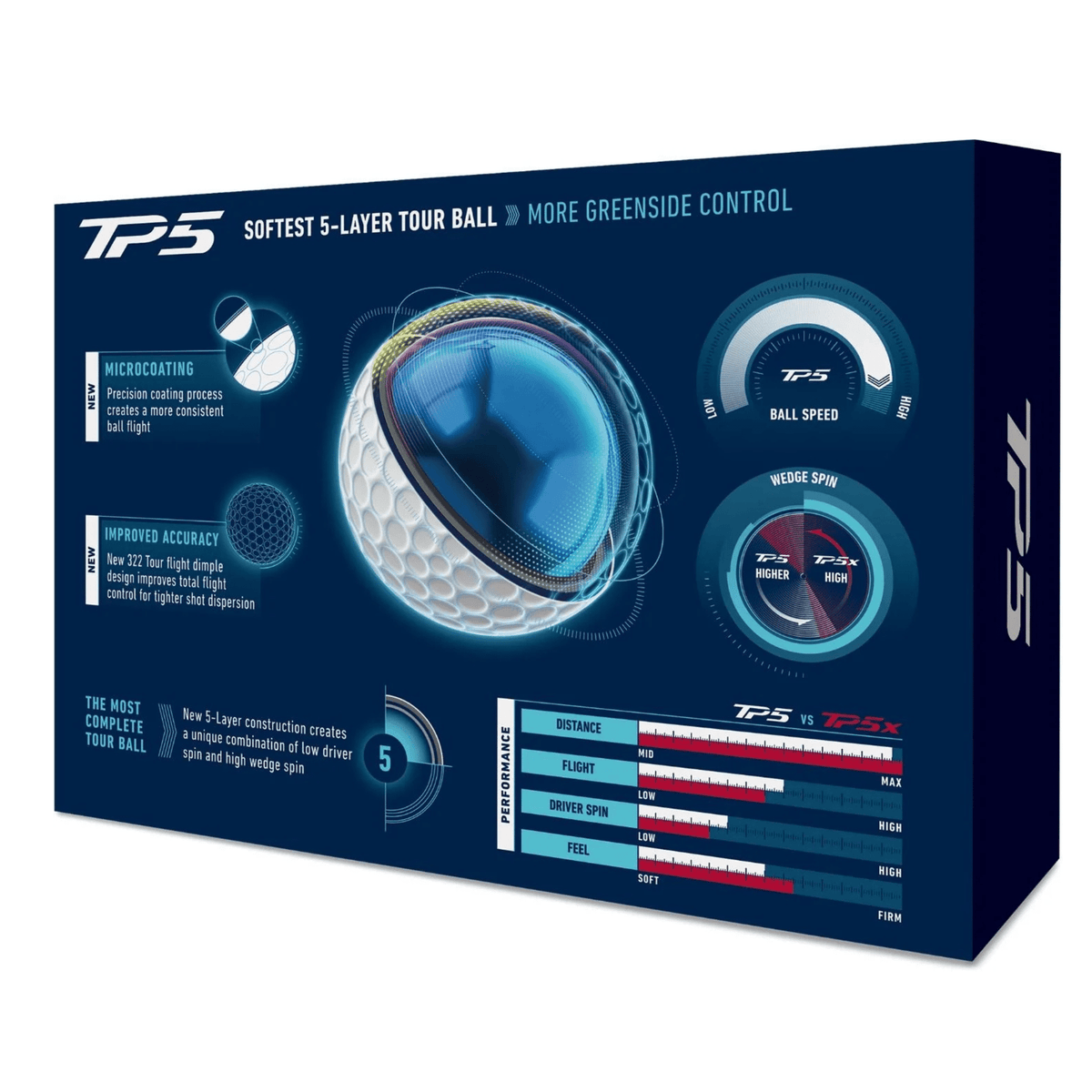 TaylorMade TP5 Golf Balls - Buy 3dz Get 4th FREE